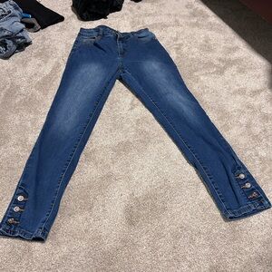 Laura Jeans With Embellished Ankles Women’s Size 8